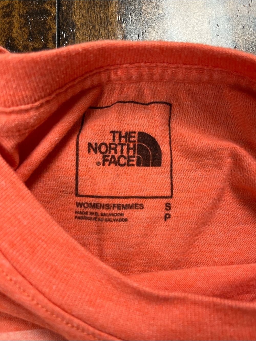 The North Face Orange Half Dome Graphic Logo Circular Design Tee Women’s Small. - Picture 3 of 8